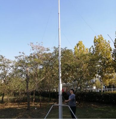 40 Ft Telescopic Antenna Mast TV Survey Station Mast Hand Crank Up Aluminum Telescoping Mast 12m