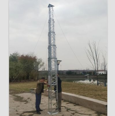 Max Load 80kg Tower Foldable Lattice Tower 30m Steel Antenna Tower