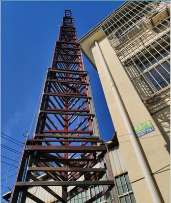 Lattice 30m Portable Telecom Telescopic Cell On Wheels Tower