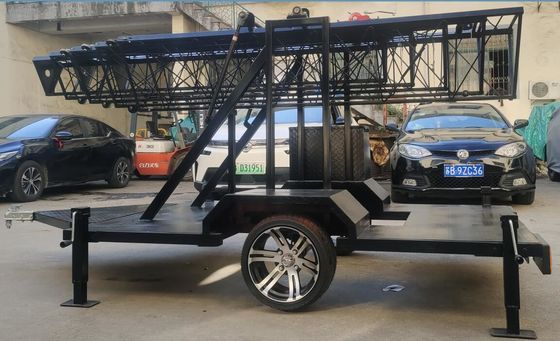50 Foot Telescopic Antenna Pole Portable Cell Tower 30m COW Cell On Wheels Telescoping Tower