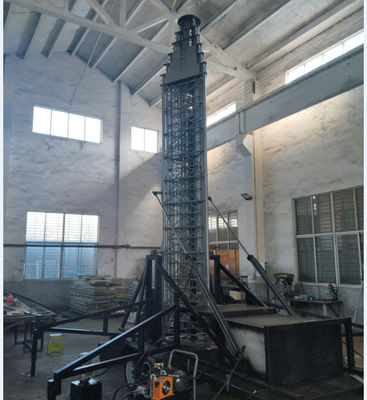35m Telecom Tower Cell Site On Wheels Motorized Lattice Tower Portable COWs With Shelters