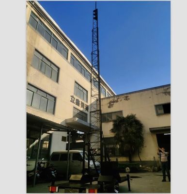 100ft Tower Height 30m RAPID DEPLOYMENT Trailer Tower With Shelter Cell On Wheels COW