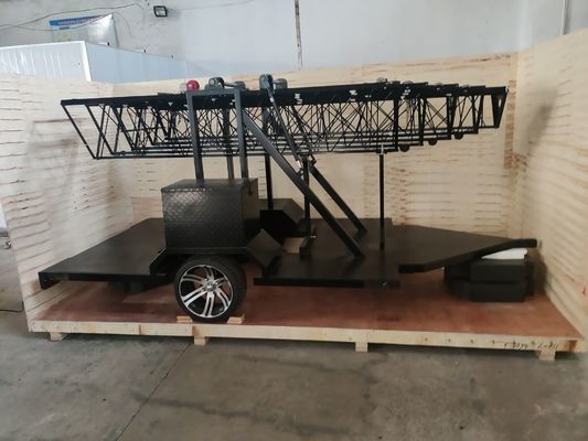 Fast Deployment Trailer Tower With Shelter Cell On Wheels COW Telecom Tower