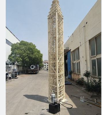 75ft Lattice 25m Portable Telecom Tower Telescopic Cell On Wheels Tower