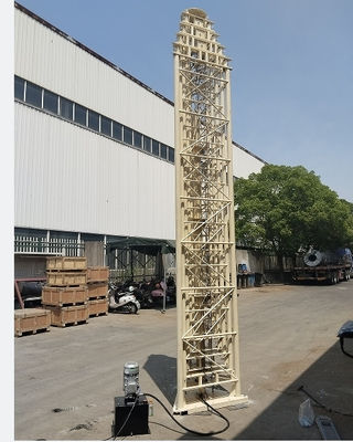 Portable Static Lattice Telescopic Floodlight Tower Max Load 300kg 30m