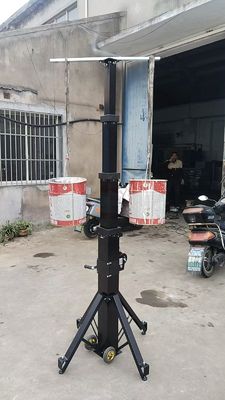 3m hand winch up Mast light weight telescopic pole portable telescoping lighting mast 10ft