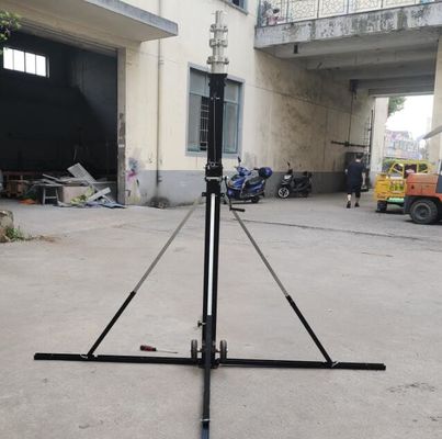 Light Weight Sports Filming Pole Portable Telescoping Pole Hand Crank Up Mast 9m  12m