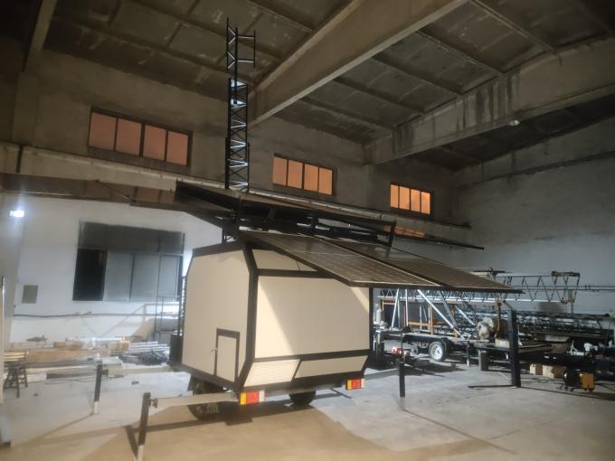 25m COW Tower Portable Cell Tower Cell On Wheels Telescoping Tower 1