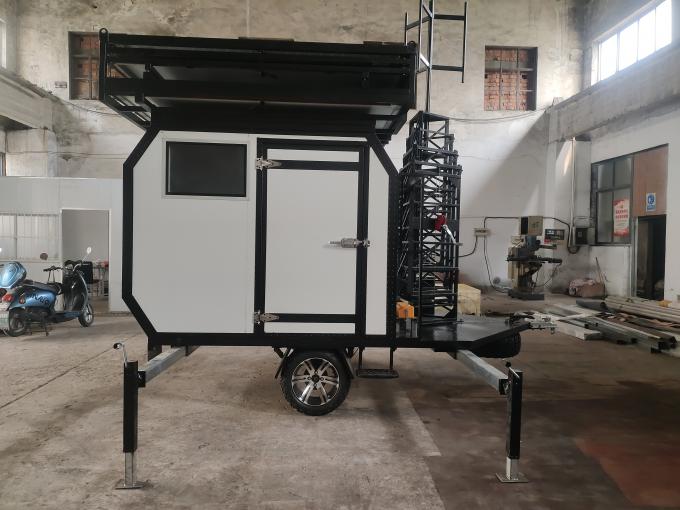 25m COW Tower Portable Cell Tower Cell On Wheels Telescoping Tower 4